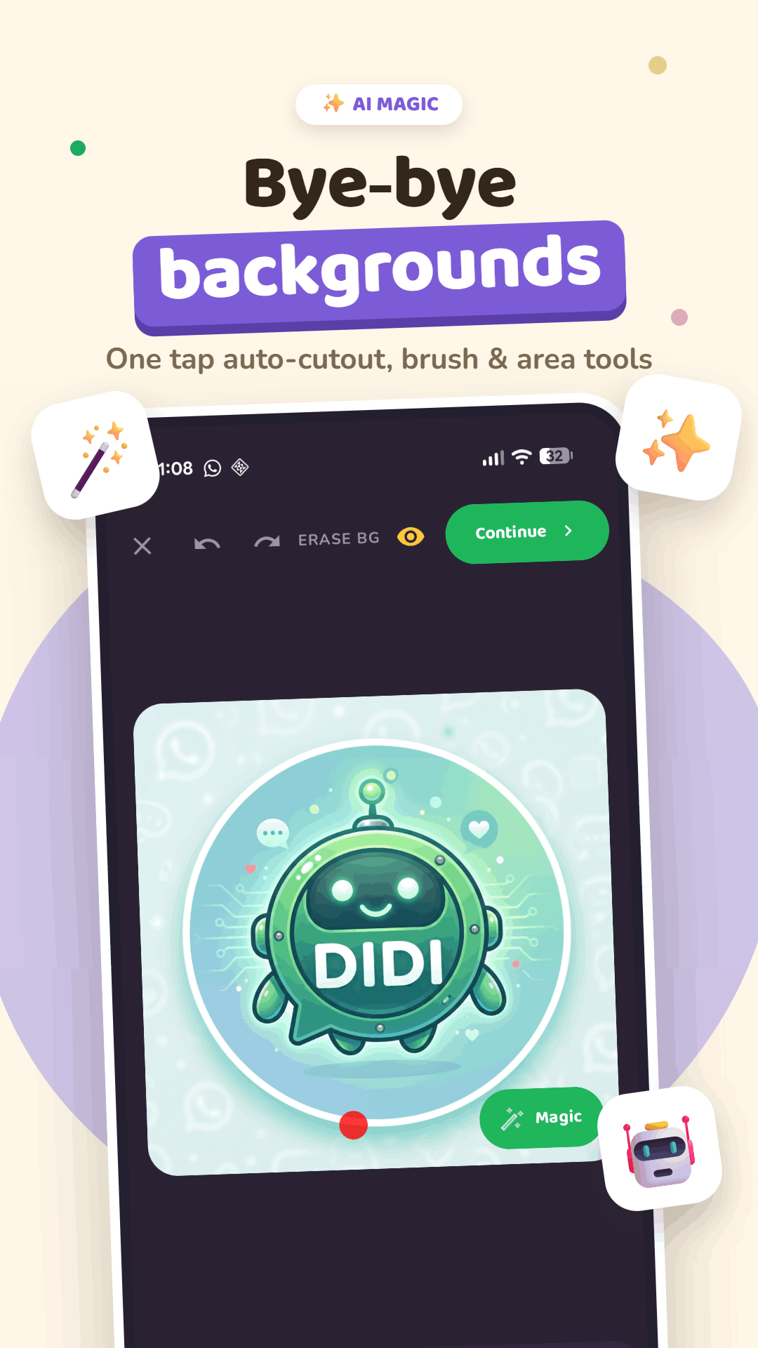اسکرین شات 3 برنامه Create Stickers for WhatsApp
