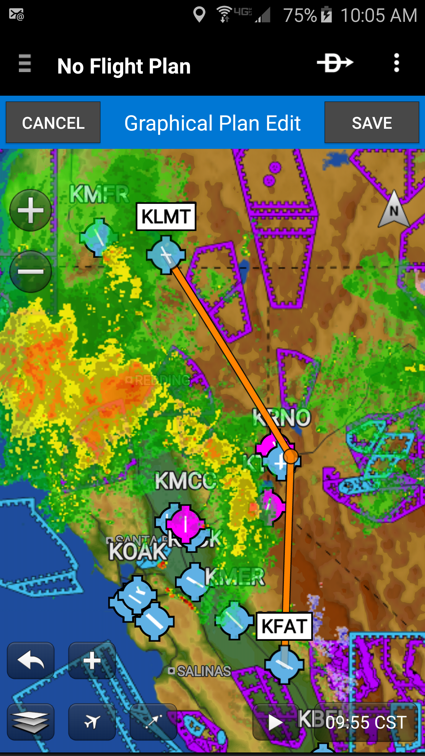 اسکرین شات 1 برنامه Garmin Pilot