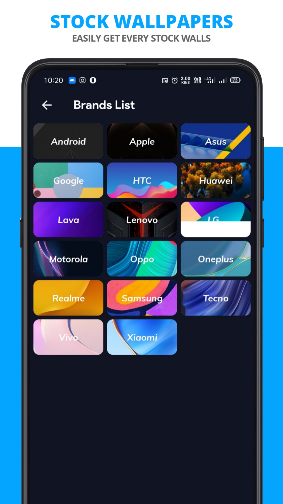 اسکرین شات 6 برنامه LitWallz - 4K & Live Wallpaper