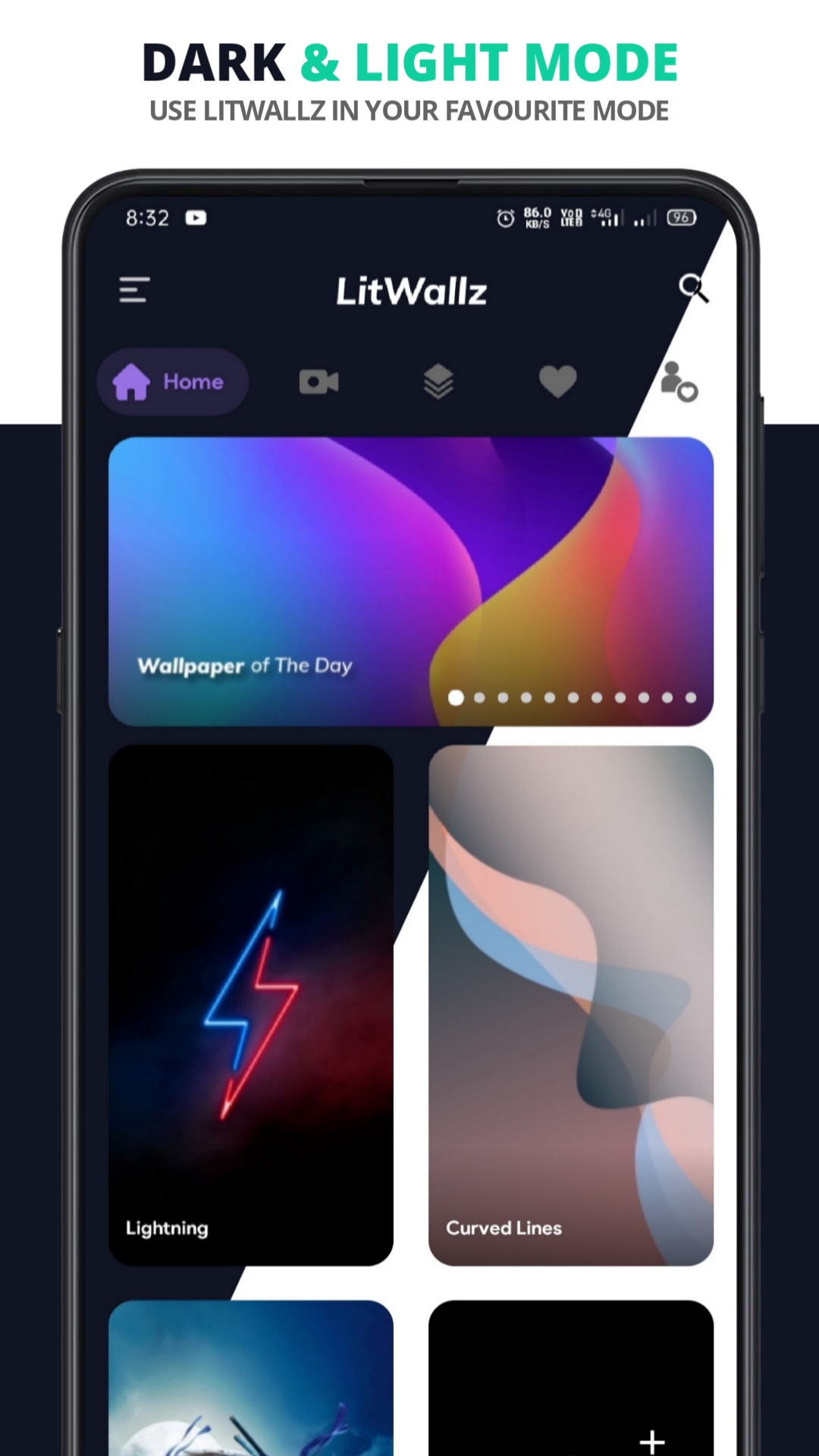 اسکرین شات 8 برنامه LitWallz - 4K & Live Wallpaper