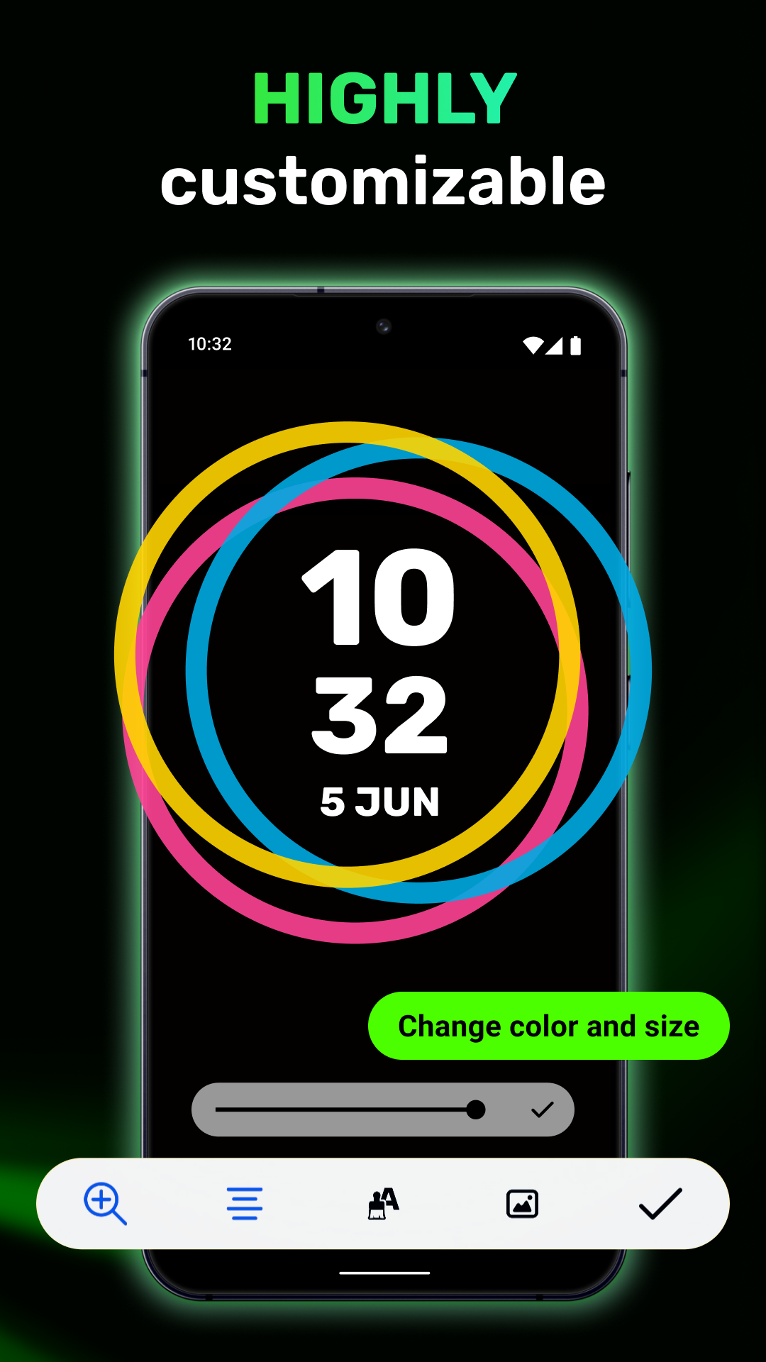 اسکرین شات 5 برنامه Smart Watch - Clock Wallpaper