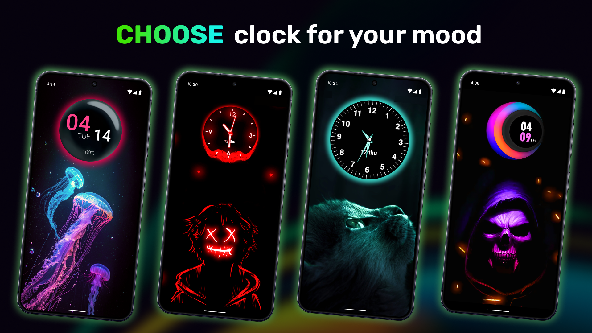 اسکرین شات 2 برنامه Smart Watch - Clock Wallpaper