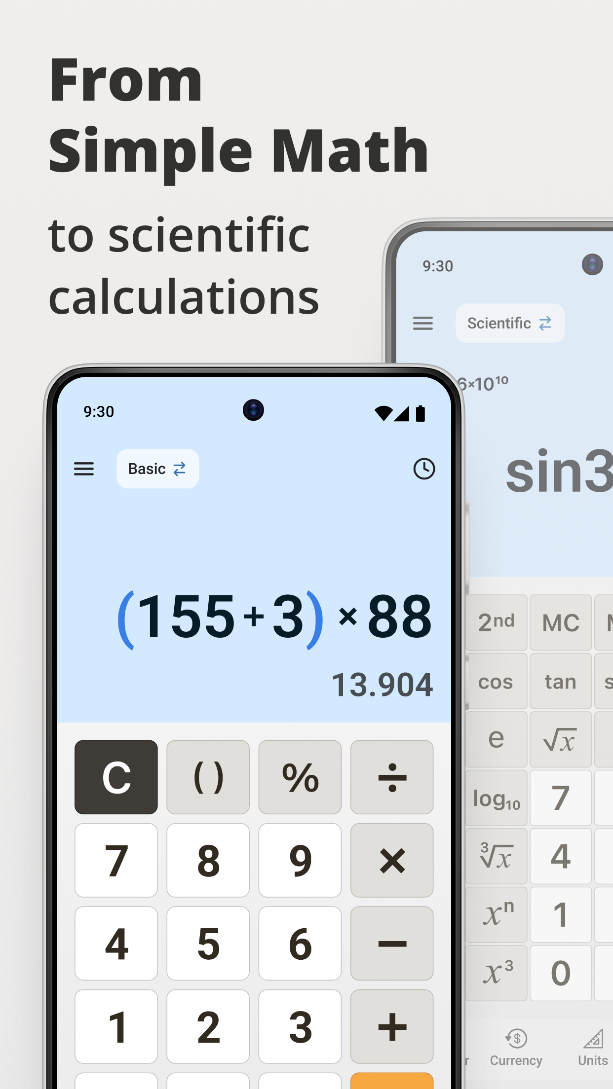 اسکرین شات 2 برنامه Calculator Plus with History