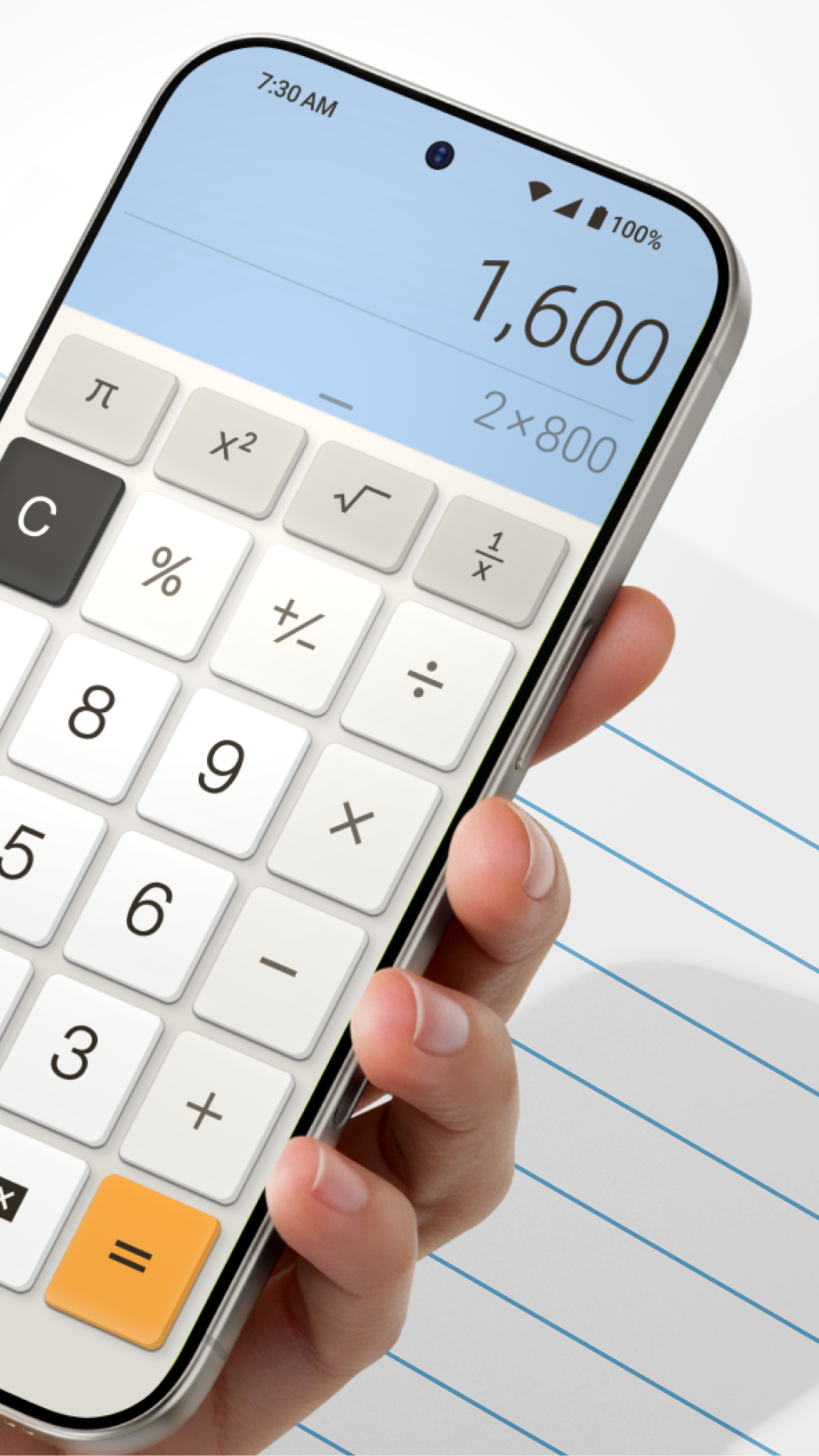 اسکرین شات 2 برنامه ماشین حساب - Calculator Plus