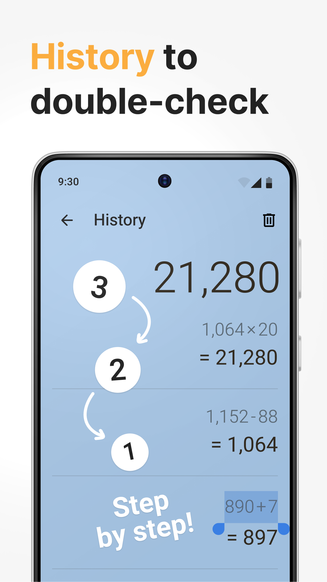 اسکرین شات 5 برنامه ماشین حساب - Calculator Plus