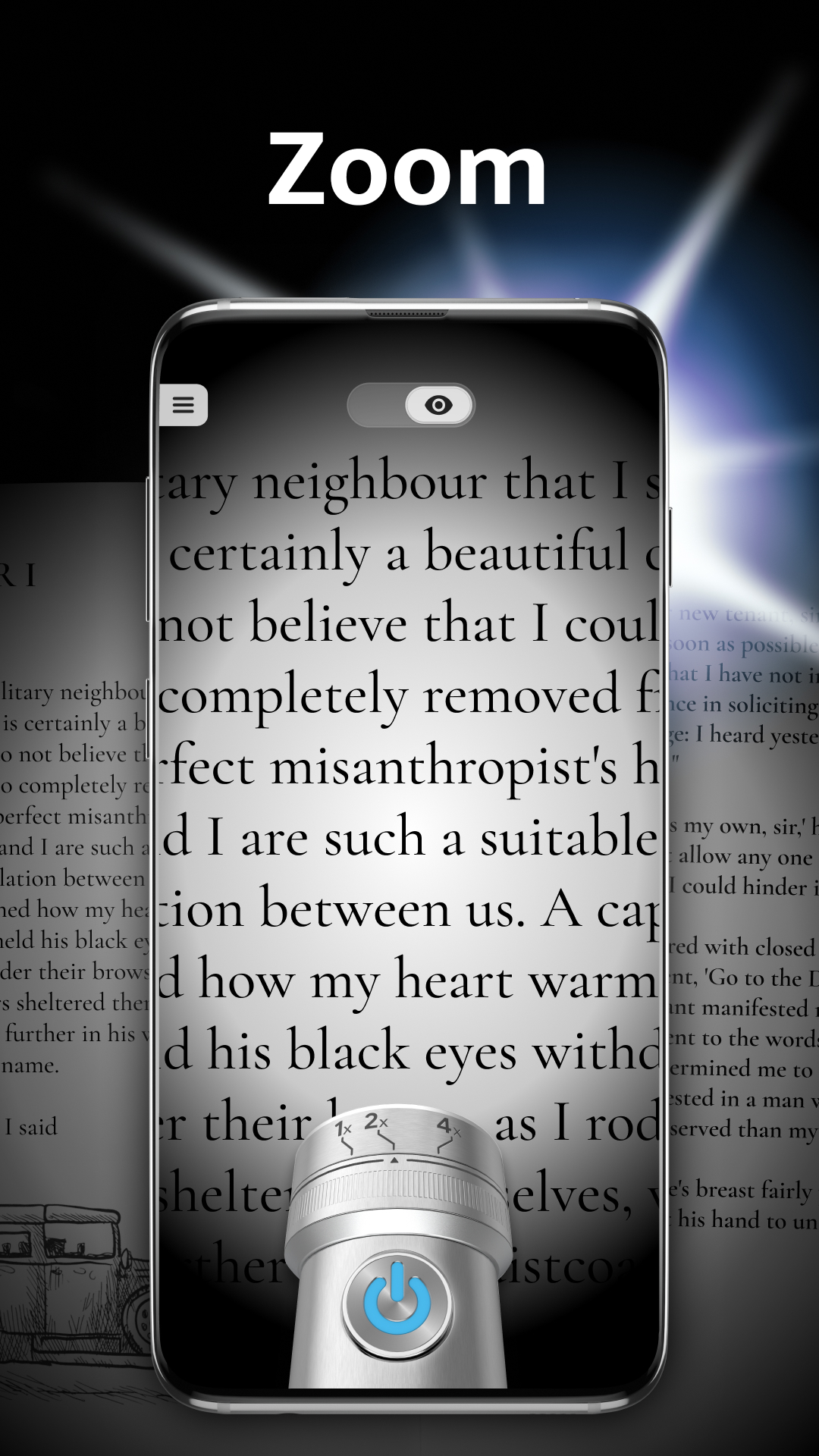 اسکرین شات 2 برنامه Flashlight Plus: Bright Light