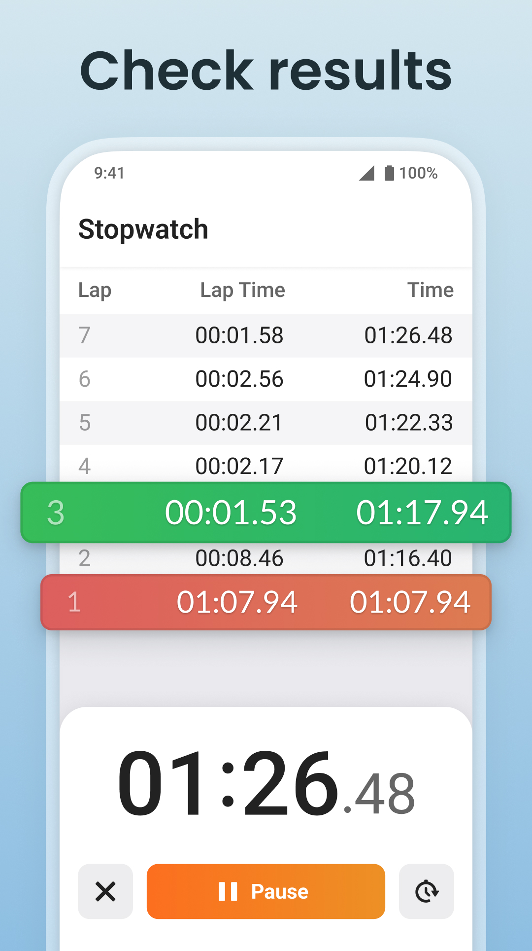 اسکرین شات 6 برنامه Multi Timer: Timer + Stopwatch