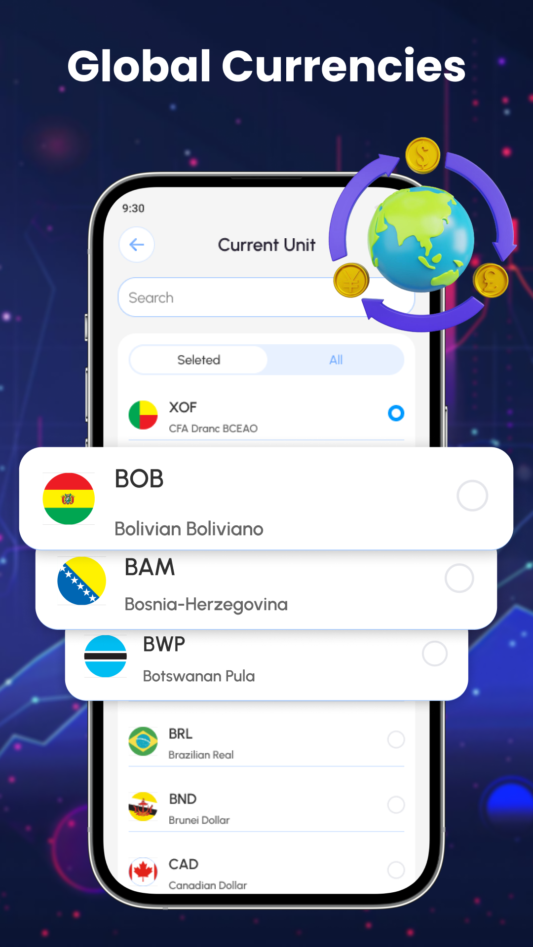 اسکرین شات 4 برنامه Currency Converter Calculator