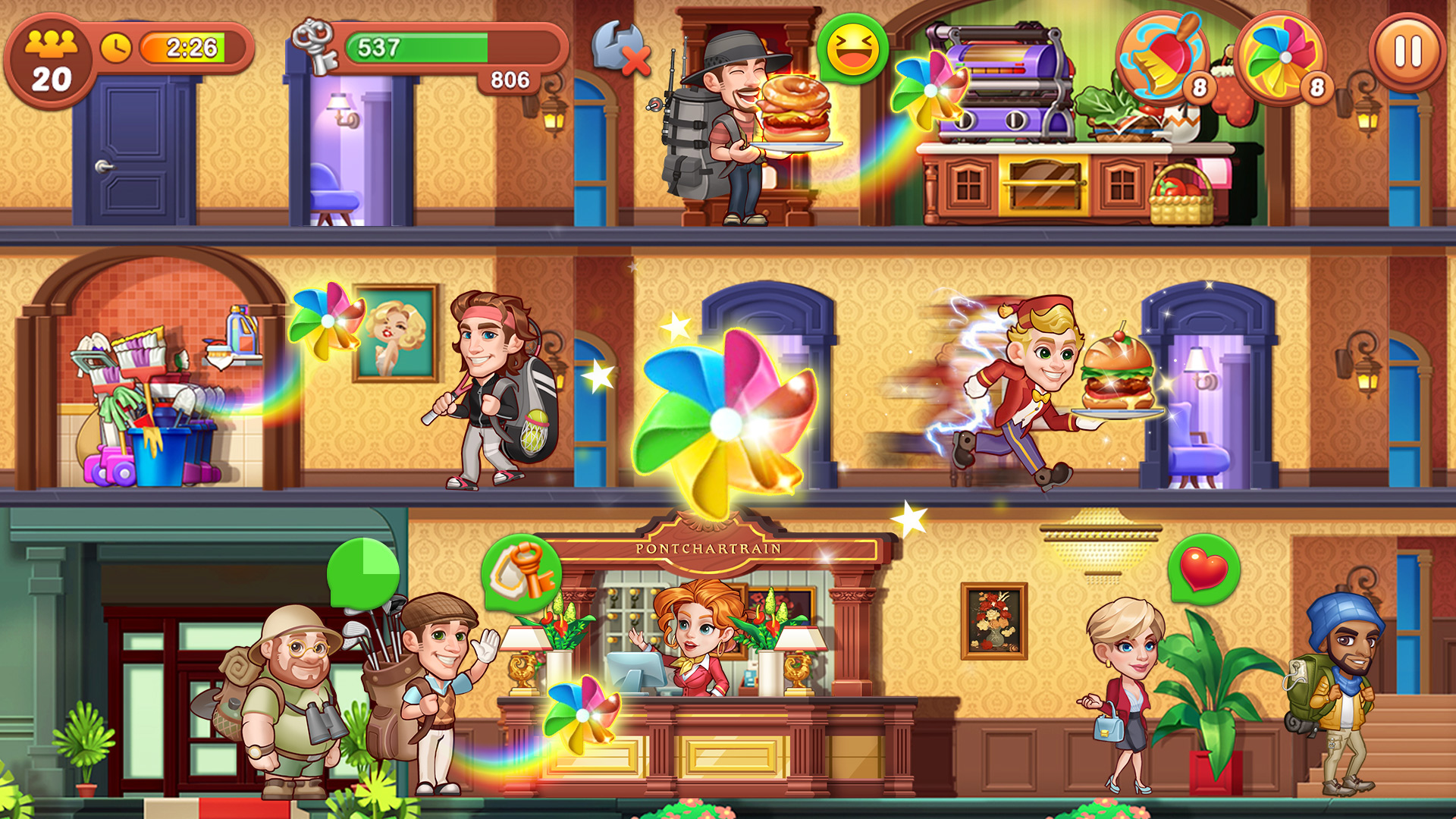 اسکرین شات 2 بازی Hotel Fever