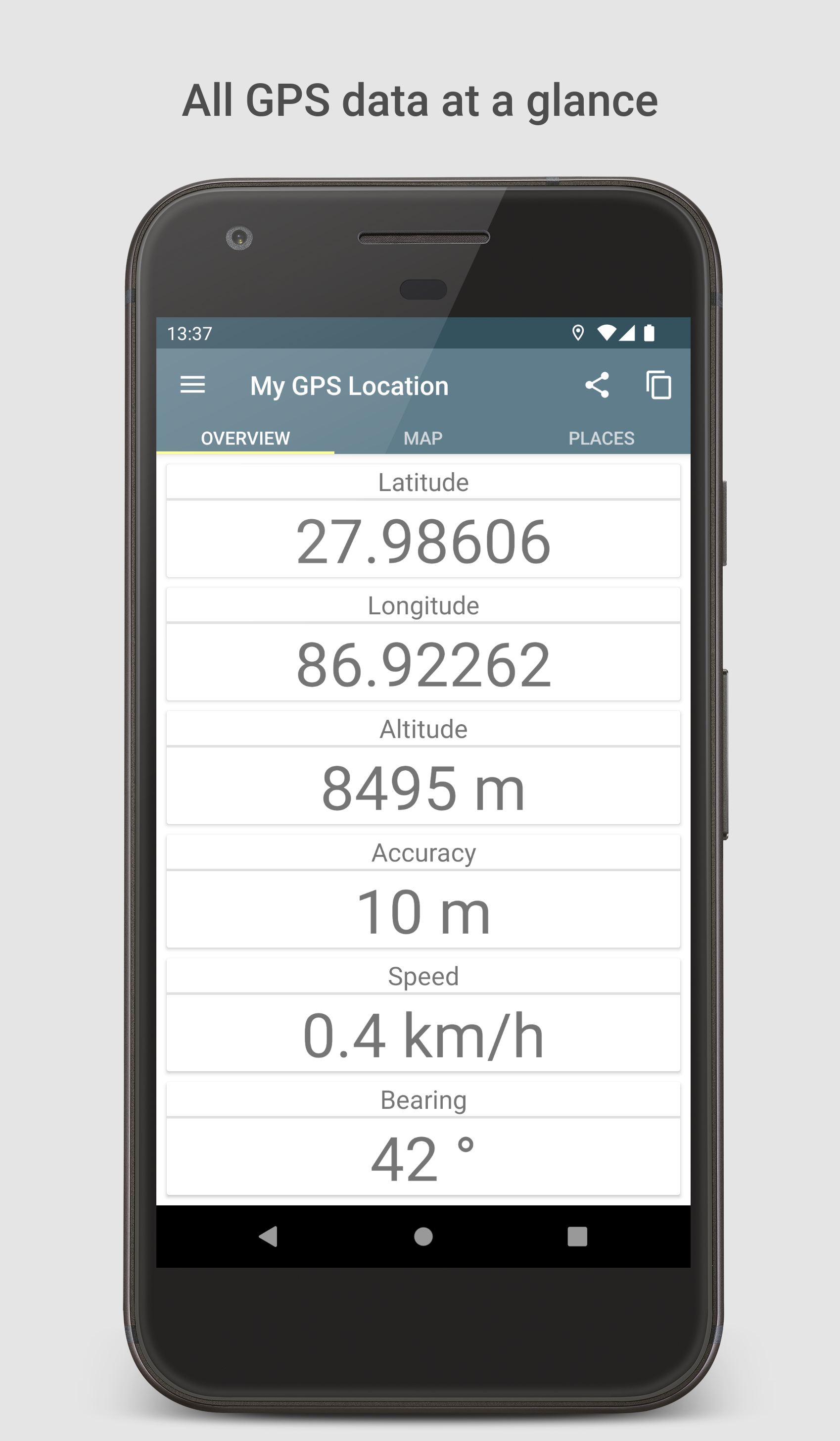 اسکرین شات 3 برنامه My GPS Location: Realtime GPS