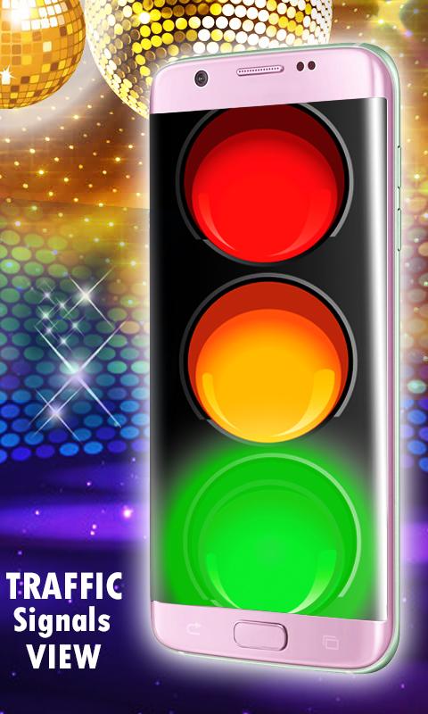 اسکرین شات 3 برنامه Disco lights-Blink Flashlight