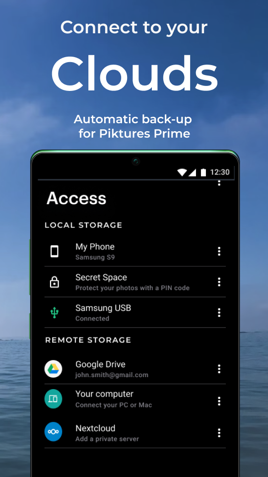 اسکرین شات 2 برنامه Piktures: All-In-One Gallery