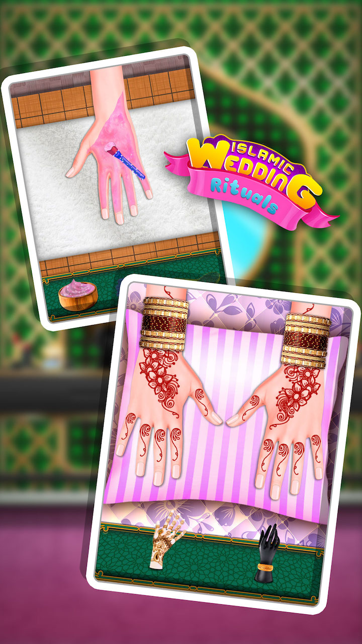 اسکرین شات 3 بازی Hijab Wedding Makeup -Dress up