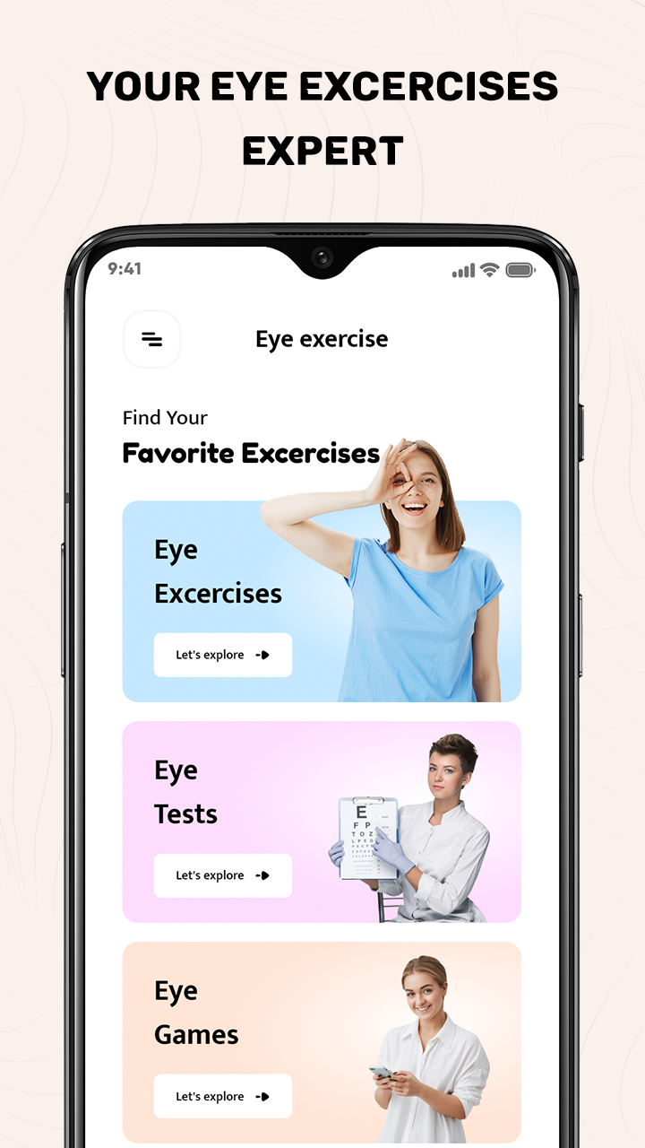 اسکرین شات 2 برنامه Eye Exercises : Improve Vision