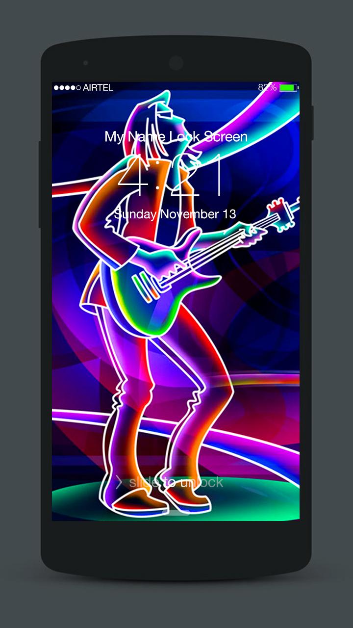 اسکرین شات 4 برنامه 3D Neon Lock Screen