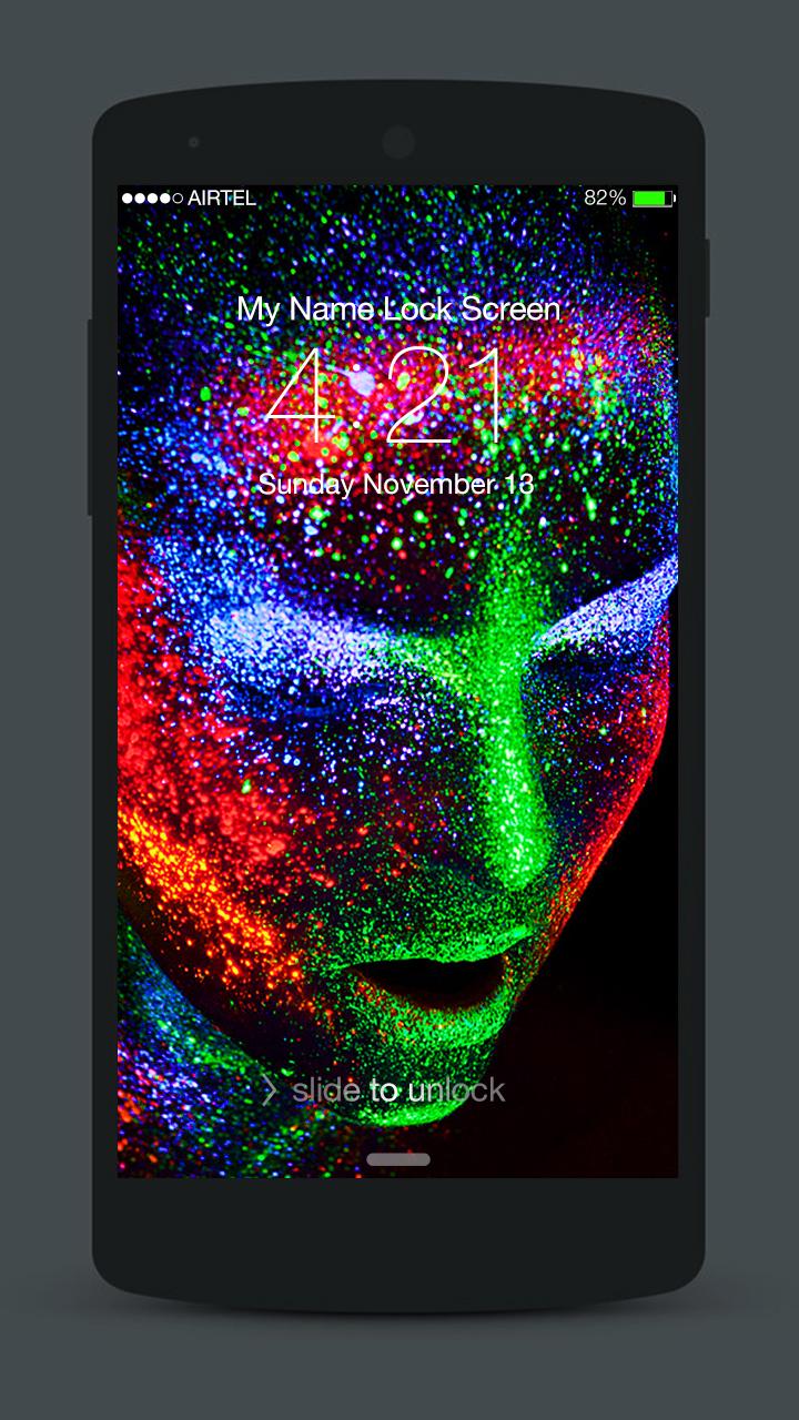 اسکرین شات 3 برنامه 3D Neon Lock Screen