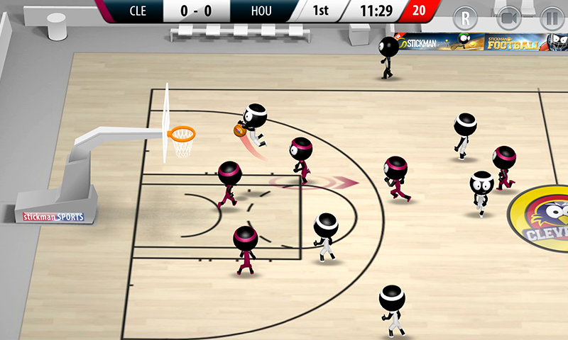 اسکرین شات 1 بازی Stickman Basketball 3D