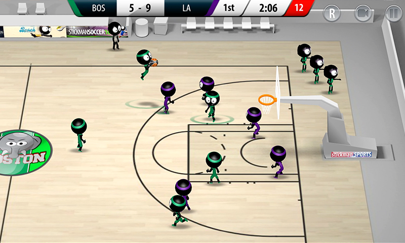 اسکرین شات 4 بازی Stickman Basketball 3D