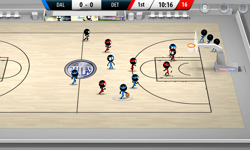 اسکرین شات 2 بازی Stickman Basketball 3D