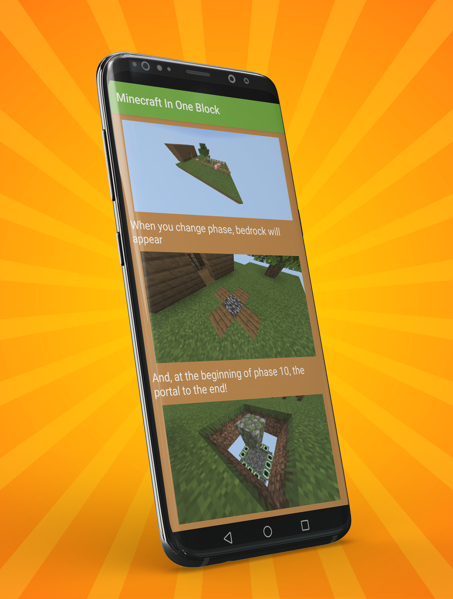 اسکرین شات 5 برنامه One Block Map for MCPE