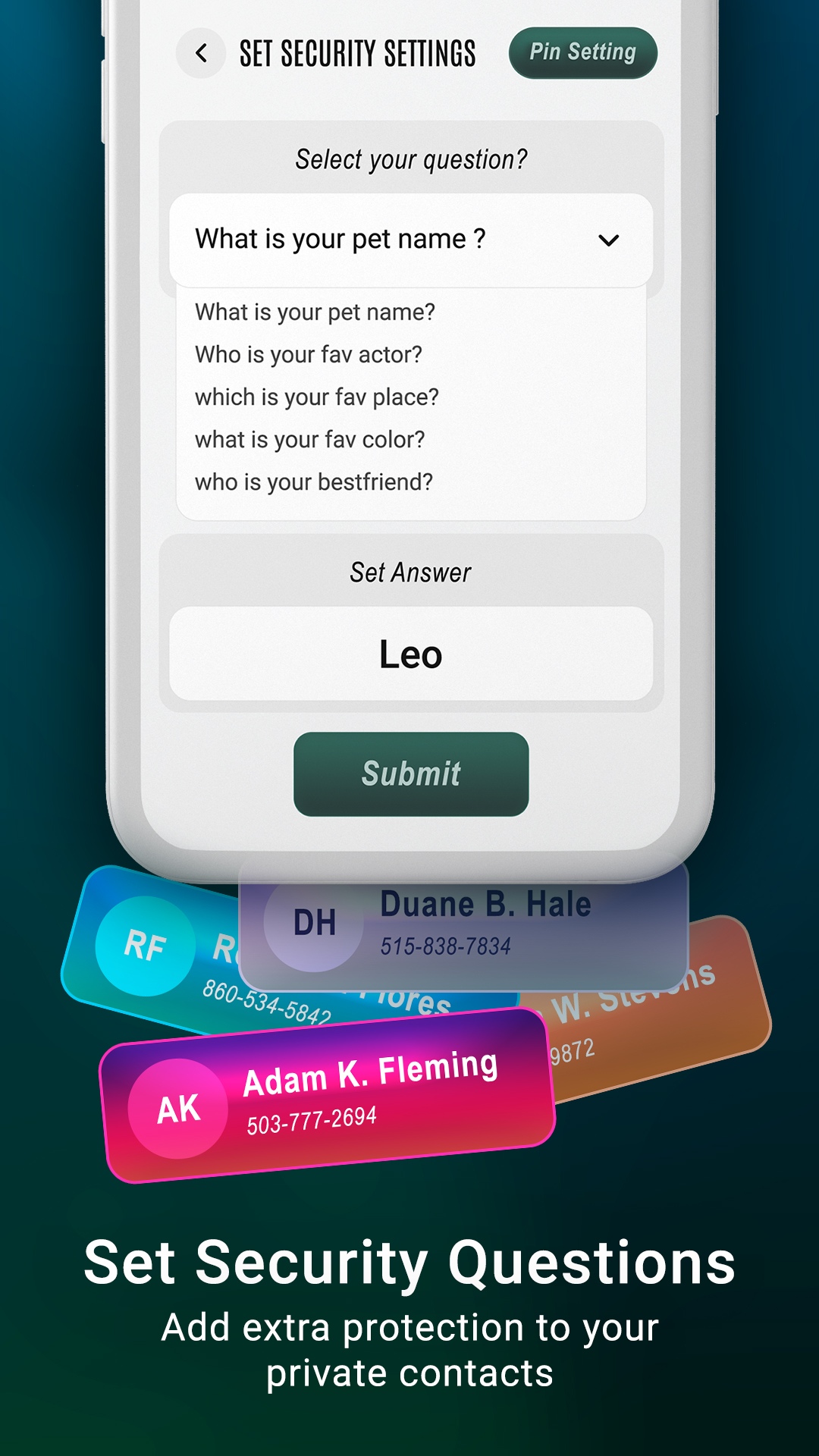 اسکرین شات 5 برنامه Hide Phone Number Contacts