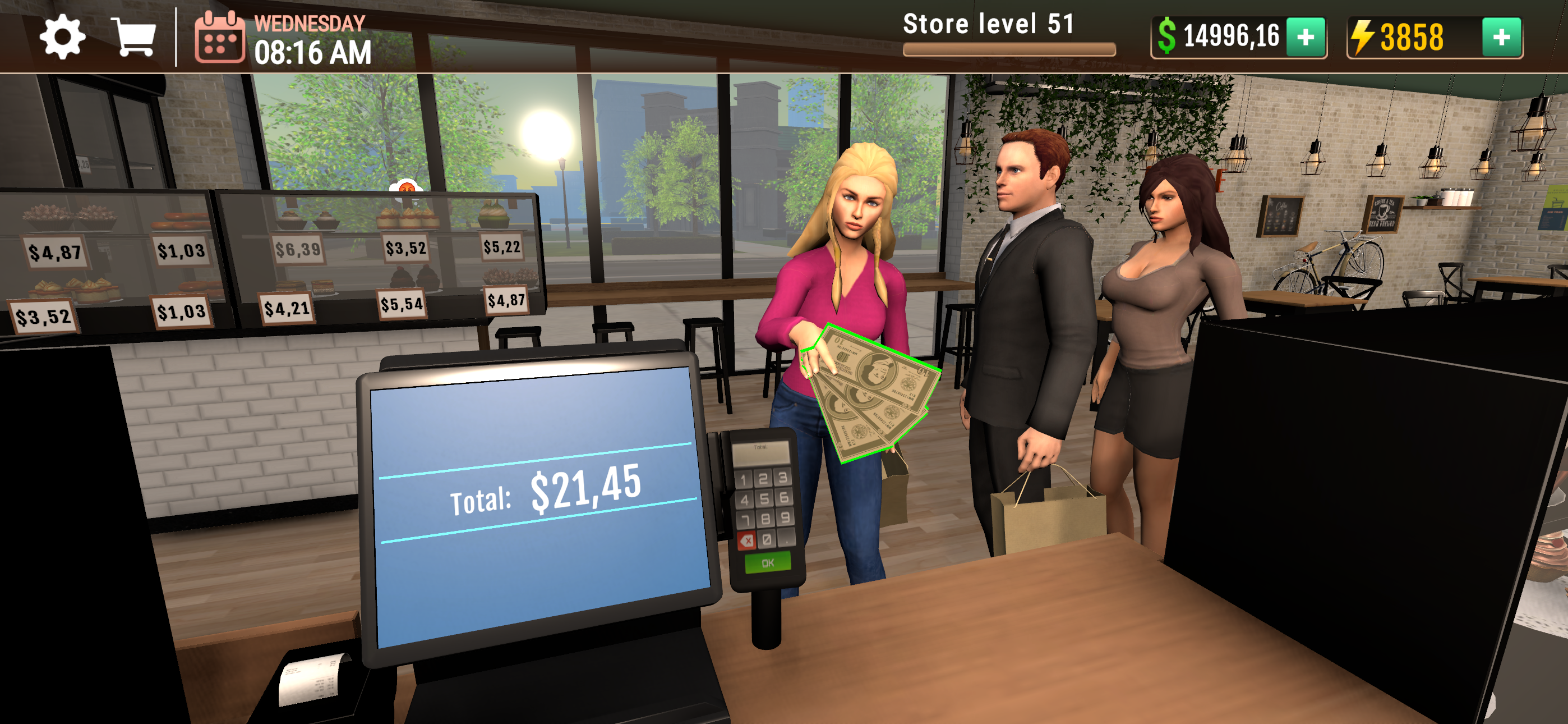 اسکرین شات 2 بازی Coffee Shop Simulator 3D Cafe