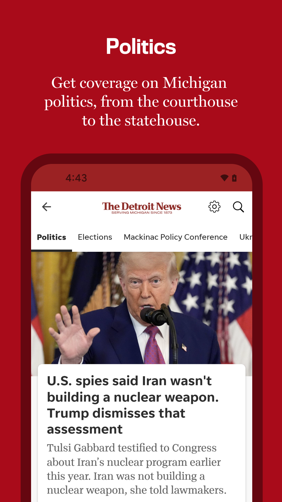اسکرین شات 5 برنامه The Detroit News: Local News