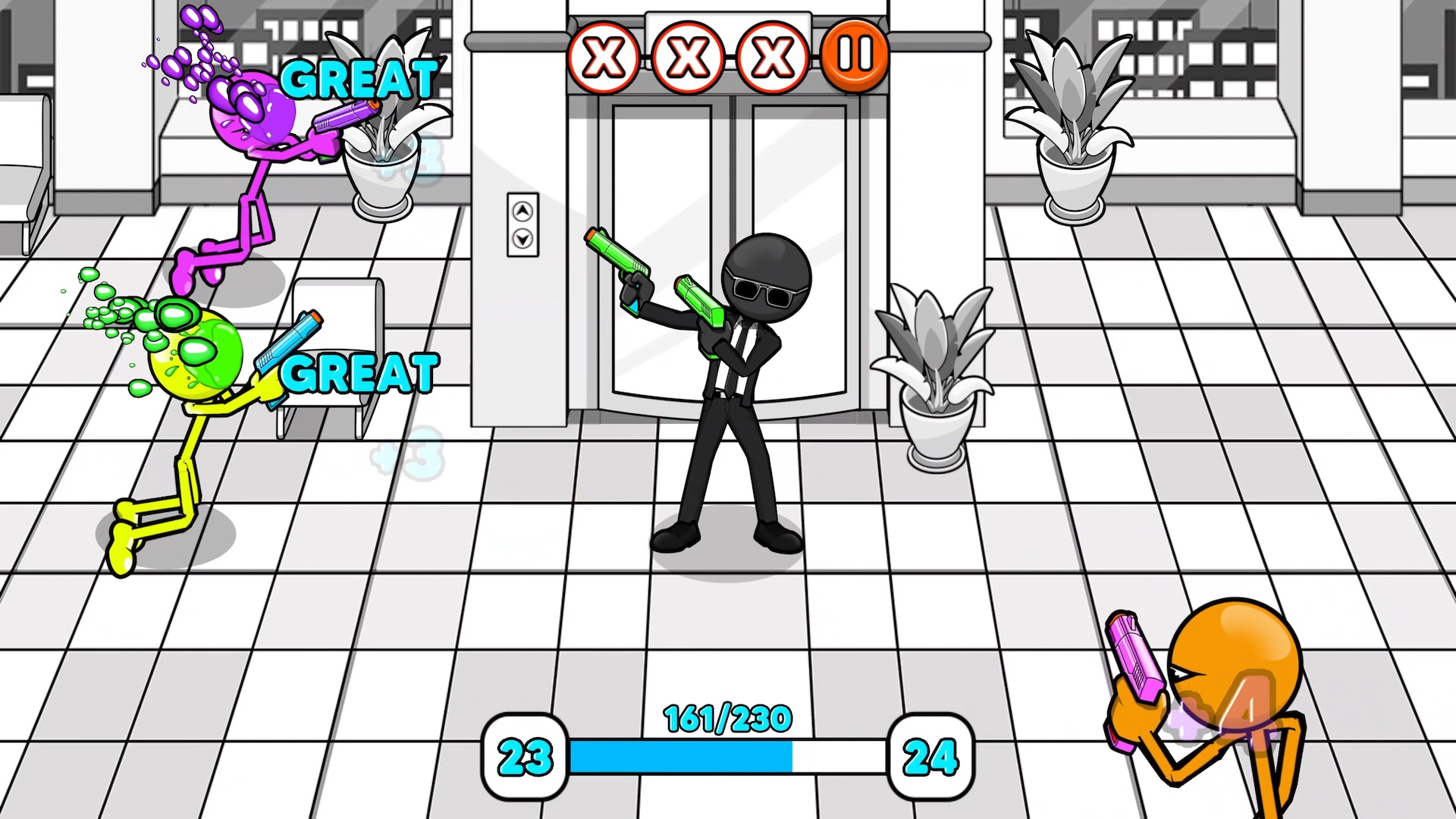 اسکرین شات 5 بازی Gun Fu: Stickman 3