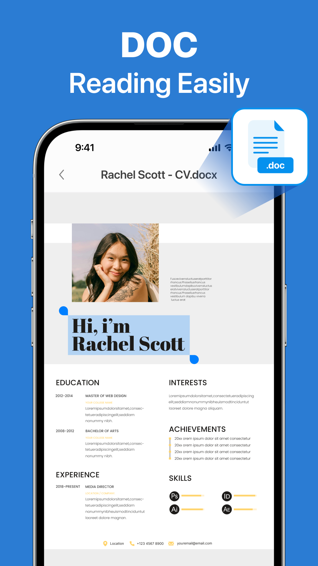 اسکرین شات 6 برنامه Document Reader - PDF Editor