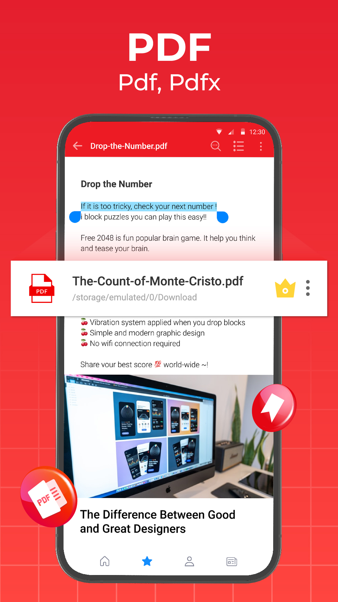 اسکرین شات 5 برنامه All Document Reader and Editor