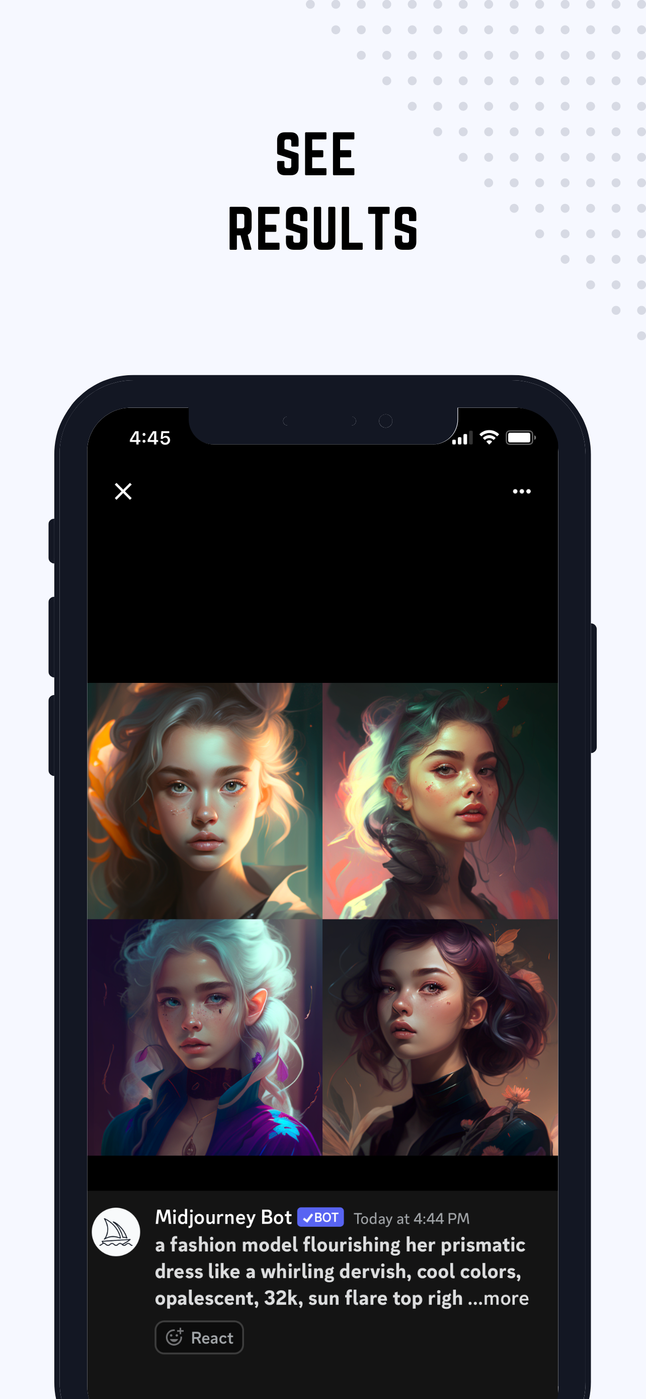 اسکرین شات 8 برنامه IMI: Midjourney Prompt Builder