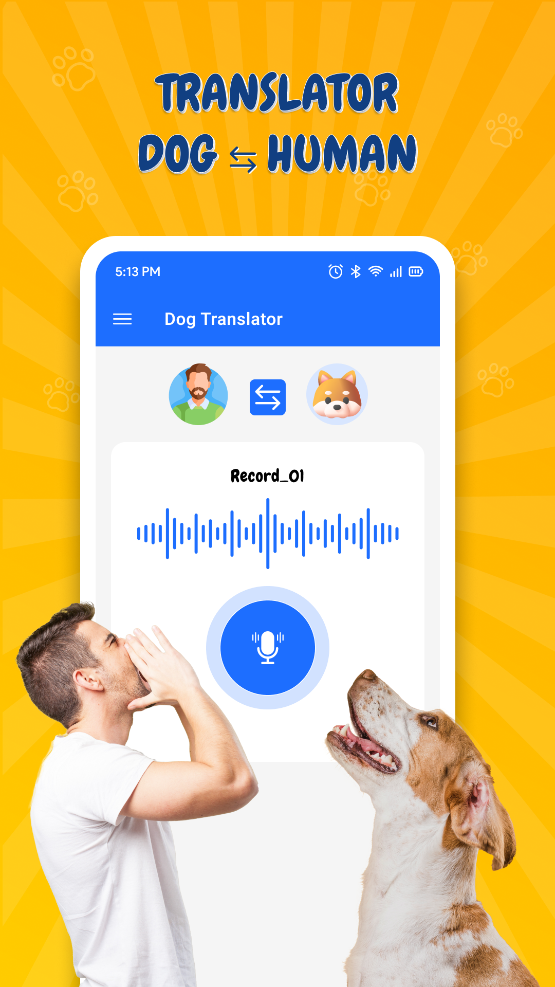 اسکرین شات 1 برنامه Translator for Dogs (Joke)