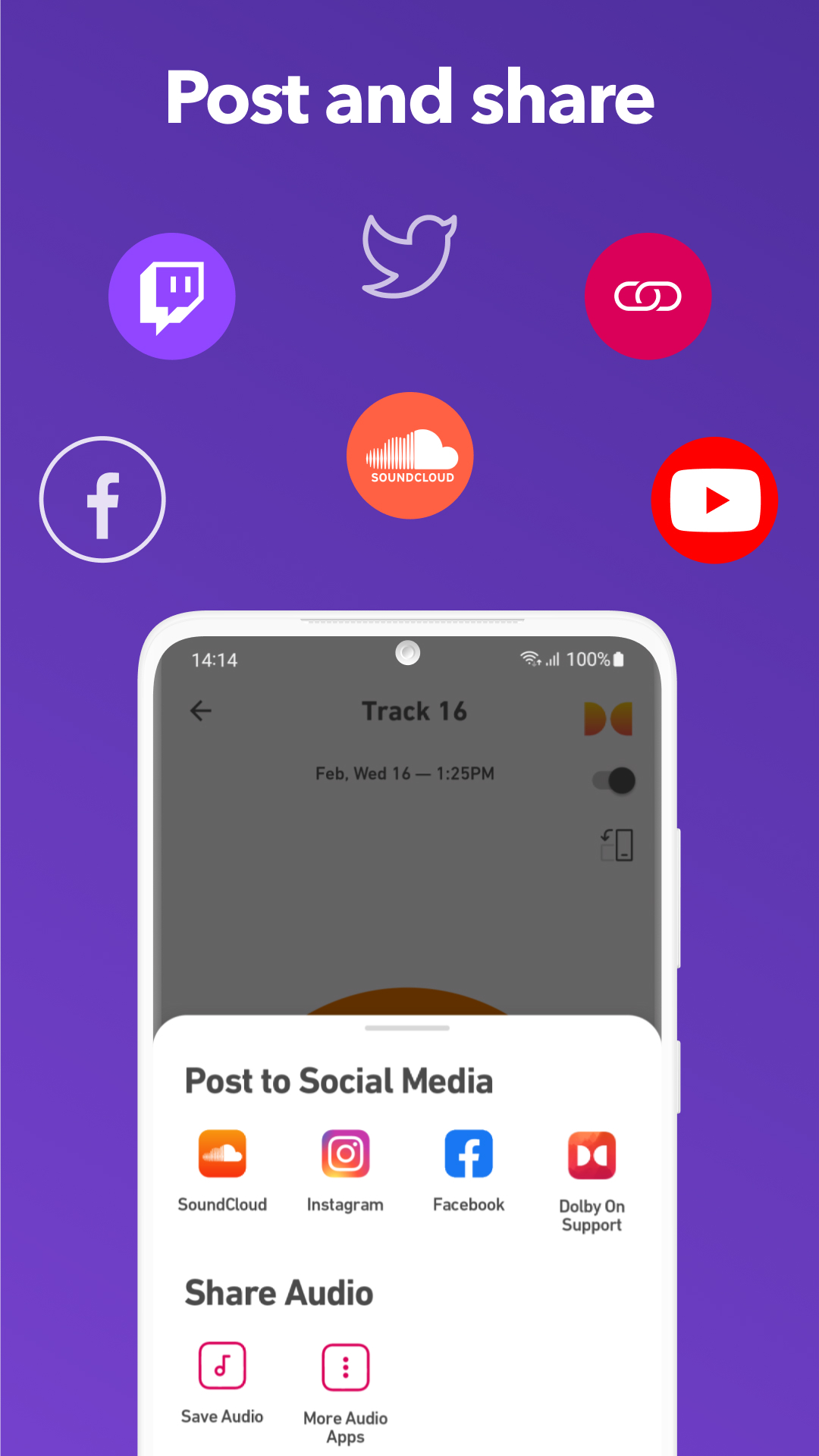 اسکرین شات 7 برنامه Dolby On: Record Audio & Music