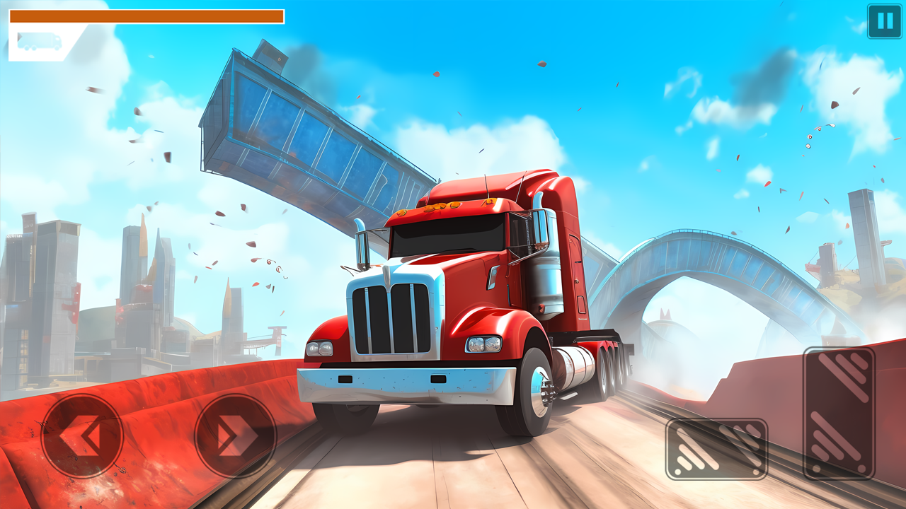 اسکرین شات 2 برنامه Monster Truck Stunt Derby Game