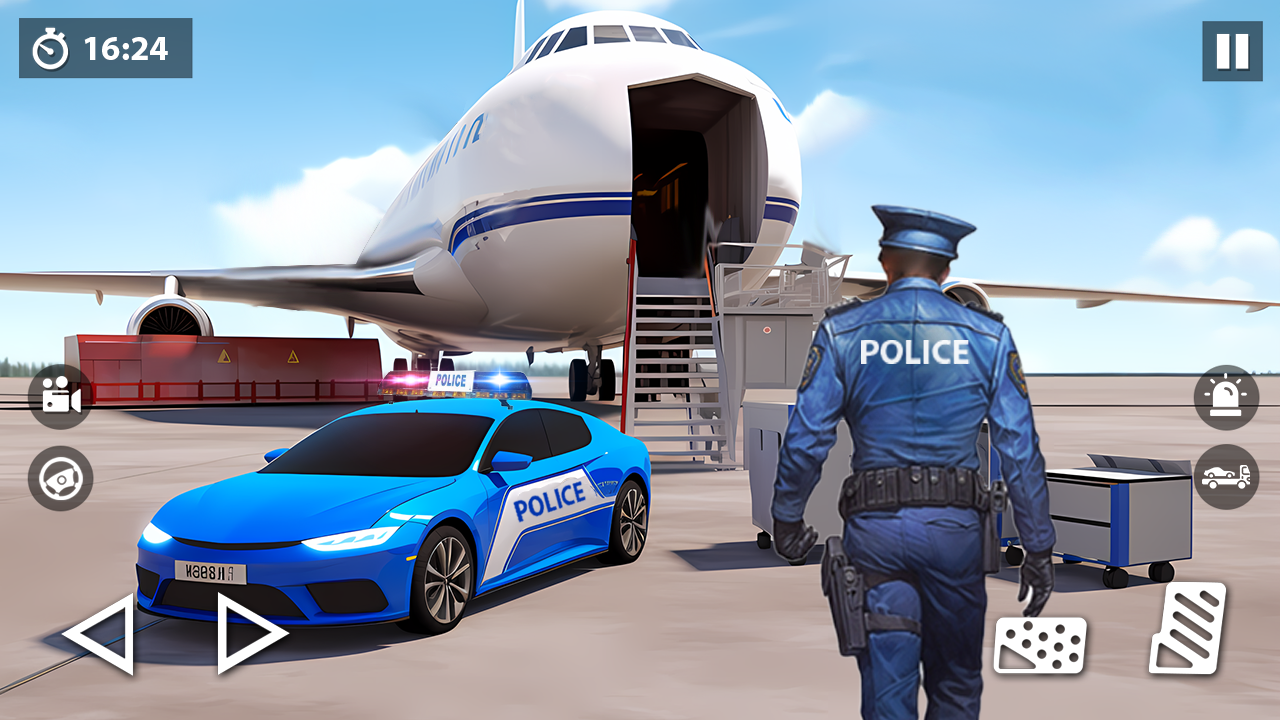 اسکرین شات 6 برنامه US Police Car Transporter Game