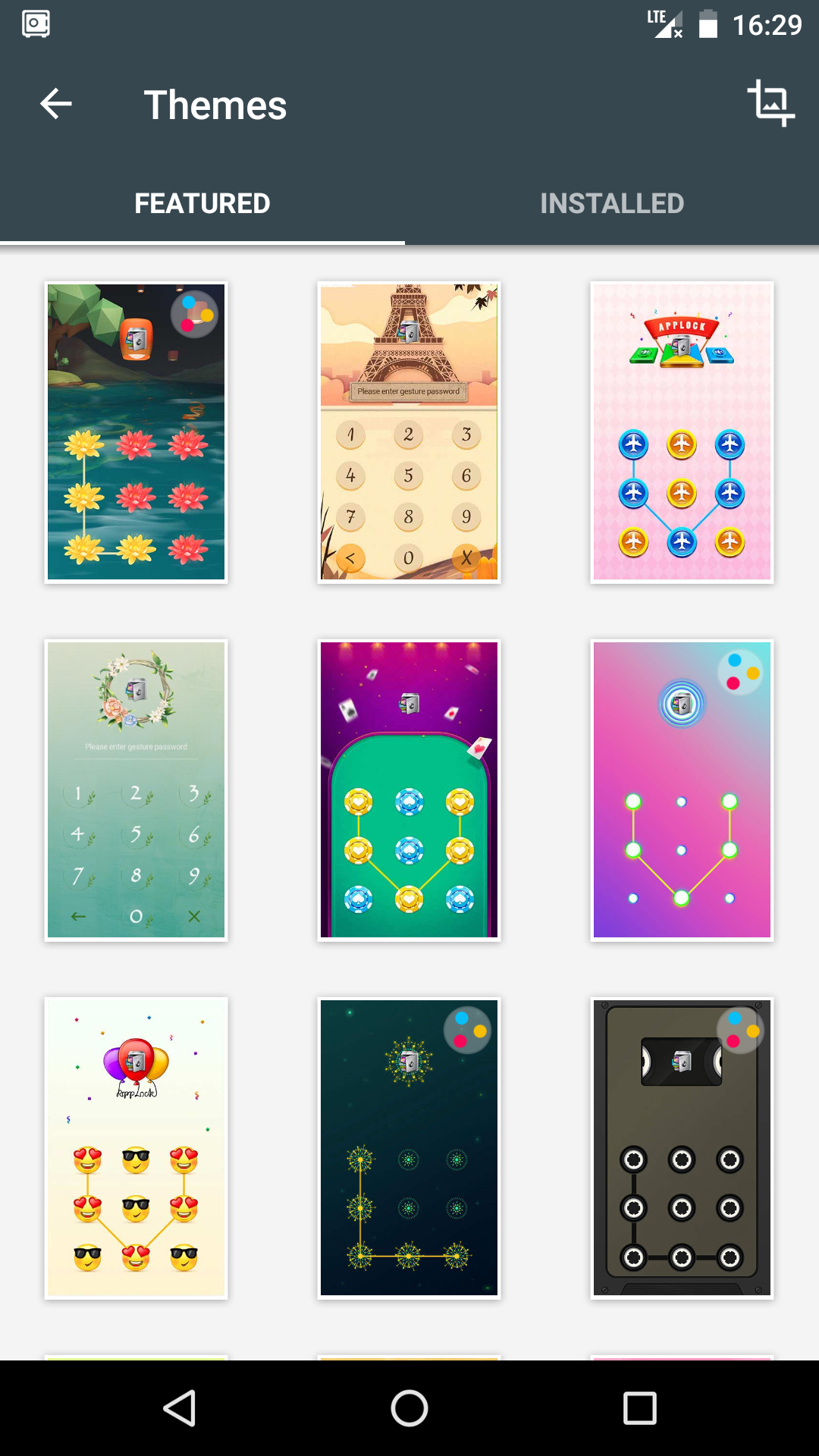 اسکرین شات 3 برنامه AppLock Theme Aurora
