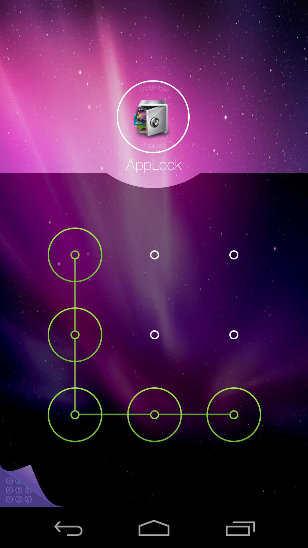 اسکرین شات 2 برنامه AppLock Theme Aurora
