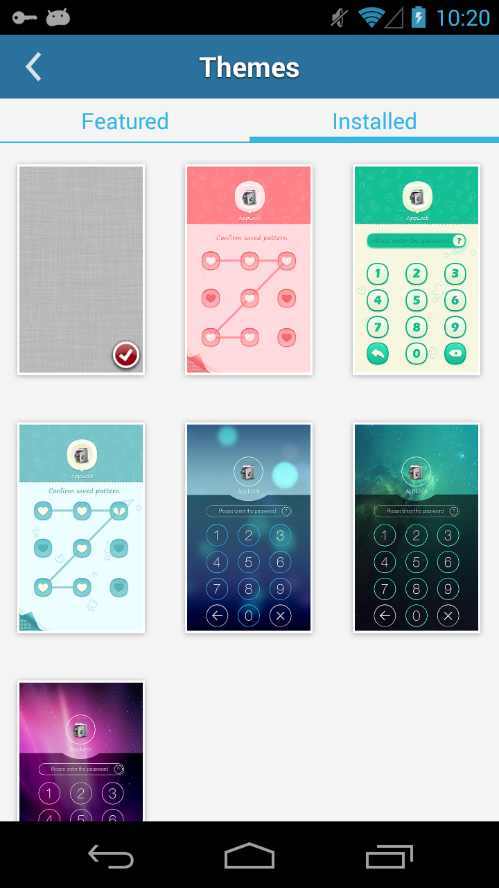 اسکرین شات 3 برنامه AppLock Theme Galaxy
