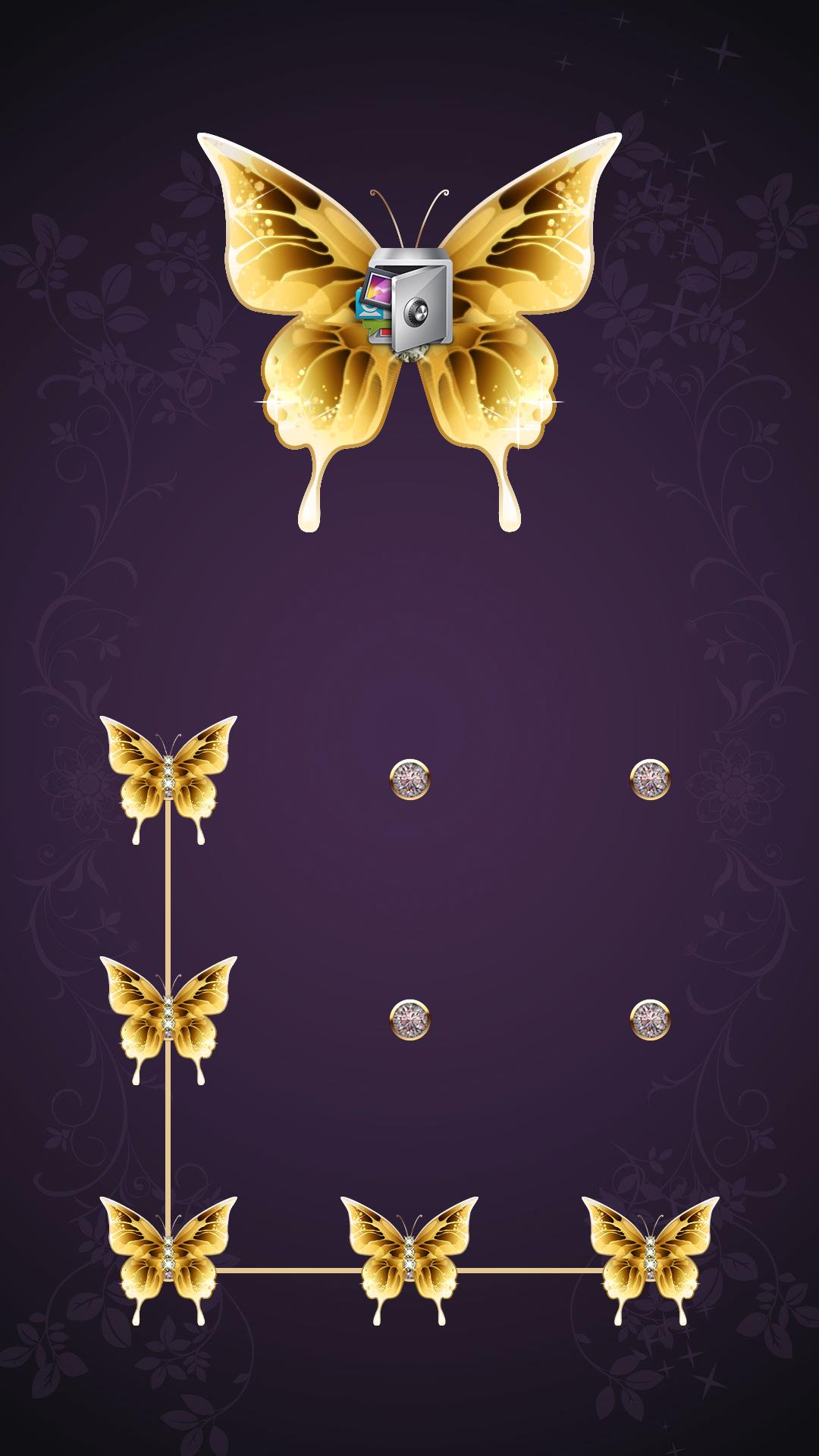اسکرین شات 1 برنامه AppLock Theme Butterfly