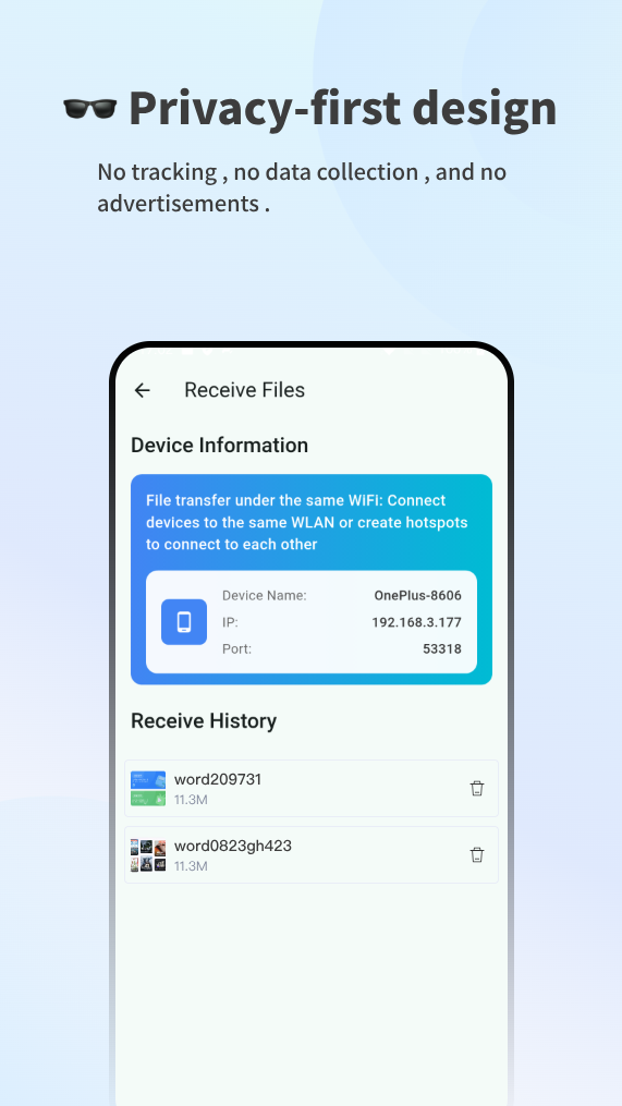 اسکرین شات 3 برنامه Quick Share - File Transfer