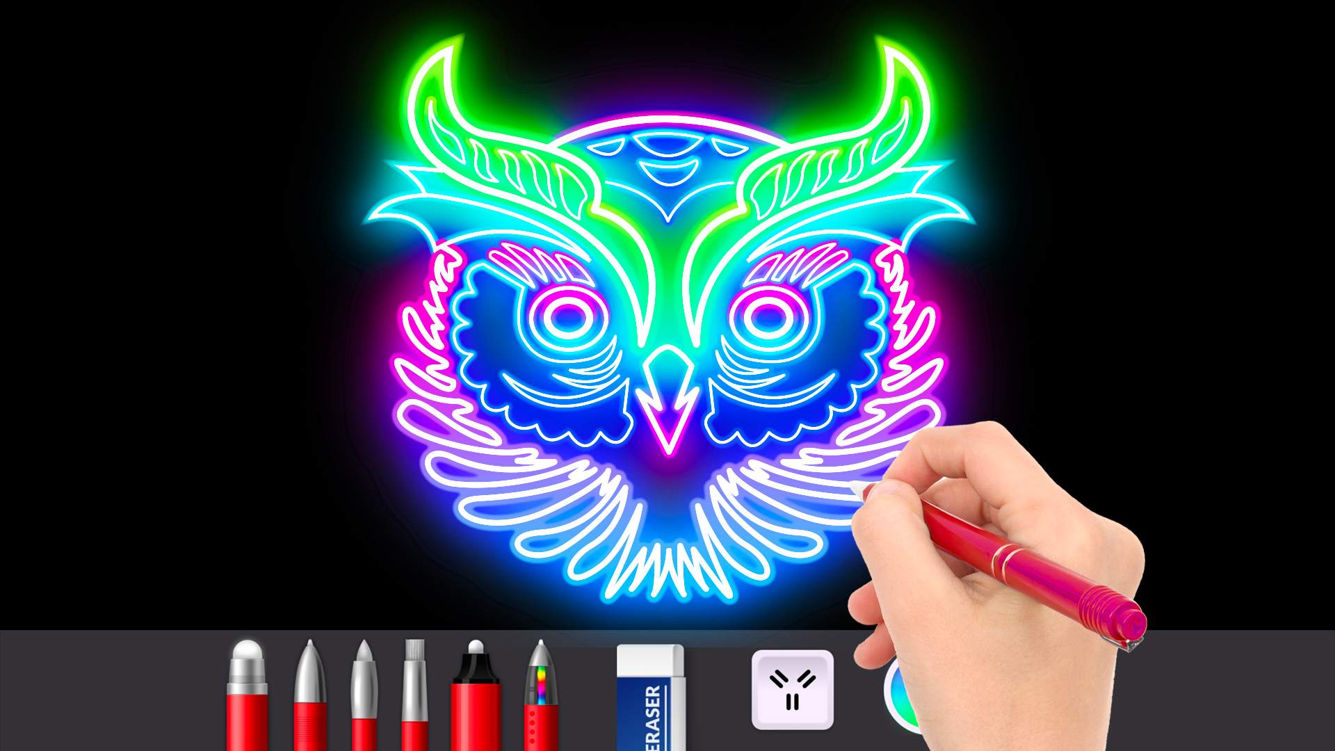 اسکرین شات 7 برنامه Doodle Master - Glow Art
