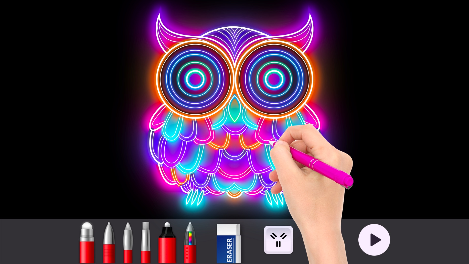 اسکرین شات 4 برنامه Doodle Master - Glow Art