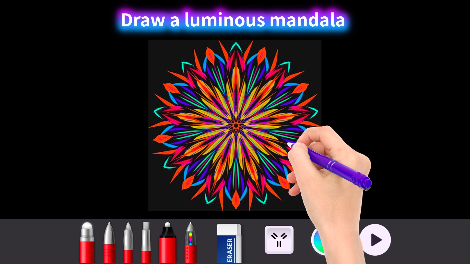 اسکرین شات 5 برنامه Doodle Master - Glow Art