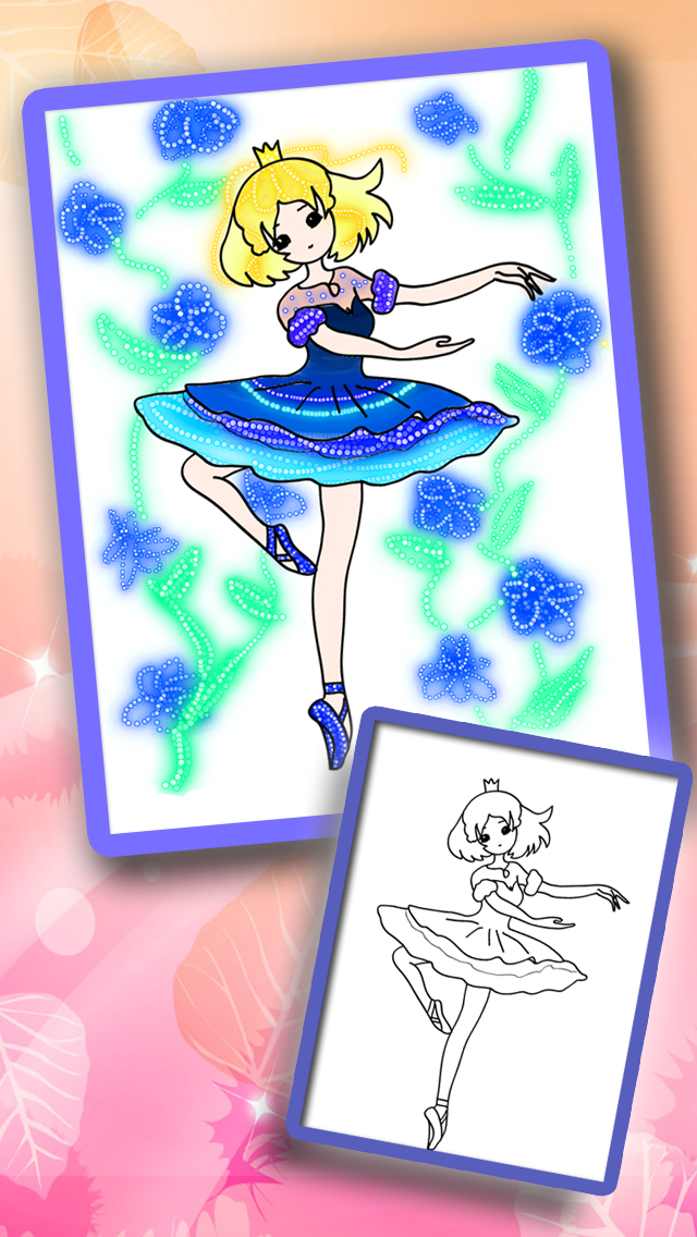 اسکرین شات 3 بازی Princess Coloring Book