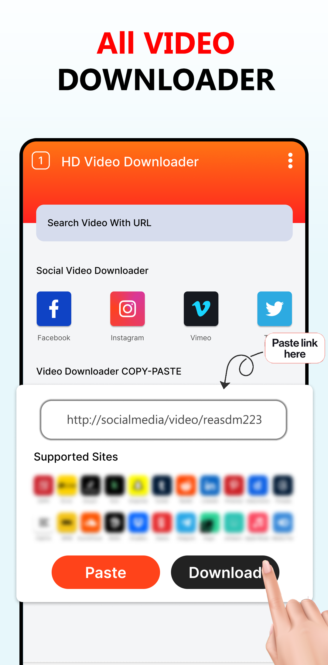 اسکرین شات 1 برنامه All Video Downloader Movies HD