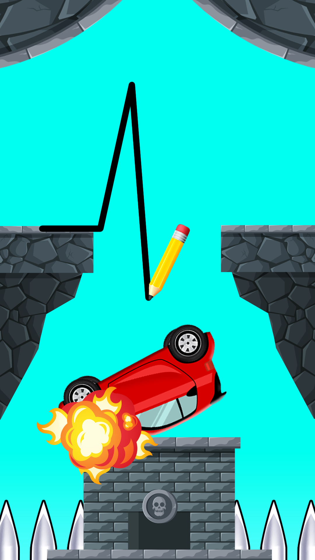 اسکرین شات 3 بازی Draw 2 Bridge: Draw Save Car