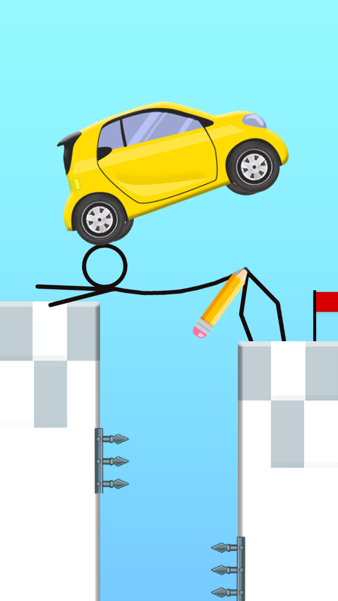 اسکرین شات 3 بازی Draw 2 Bridge: Draw Save Car