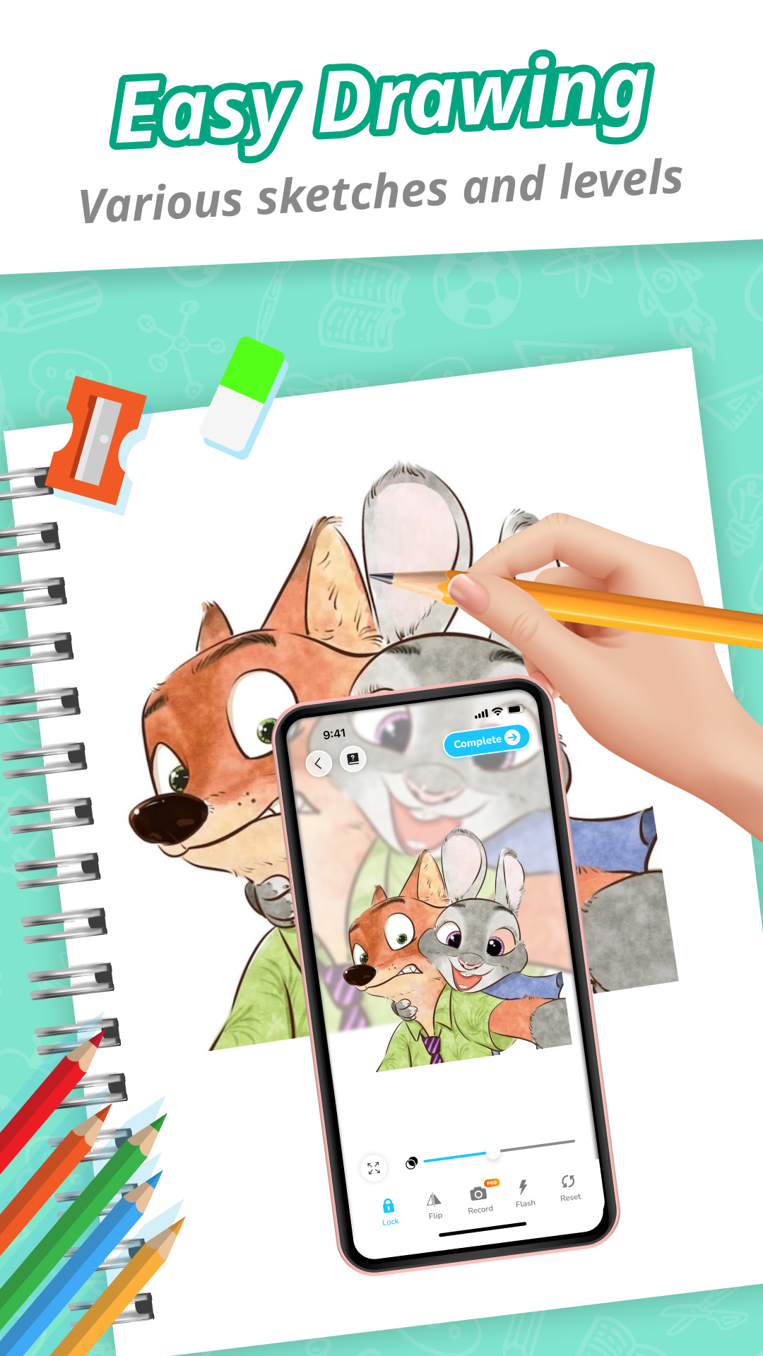 اسکرین شات 3 برنامه Draw Cartoon - AR Sketch App