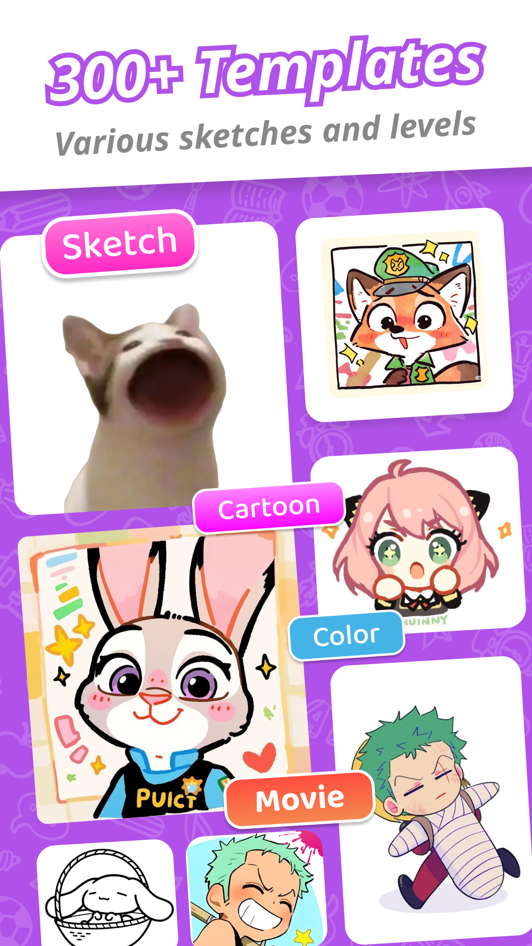 اسکرین شات 2 برنامه Draw Cartoon - AR Sketch App