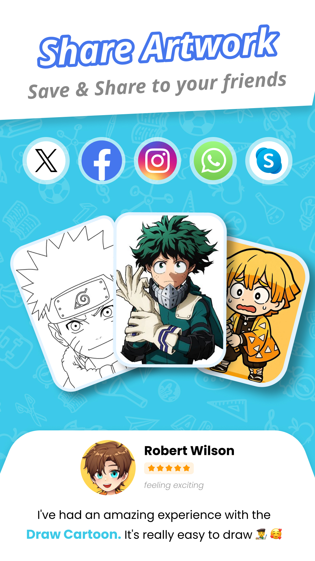 اسکرین شات 6 برنامه Draw Cartoon - AR Sketch App
